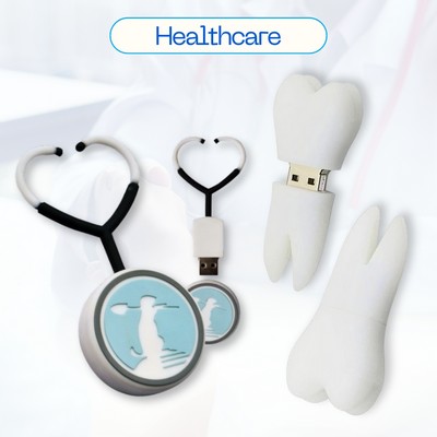 Custom Healthcare-Themed USB Drives 256MB-256GB